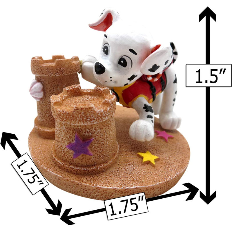 Mini ornement d'aquarium Paw Patrol Marshall