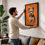 Terrier Portrait Modern - Framed Print-249563616-249563622