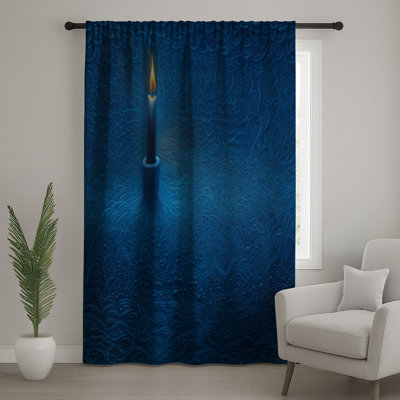 Rideaux bougie, voilages décoratifs et rideaux bougie - 1 panneau