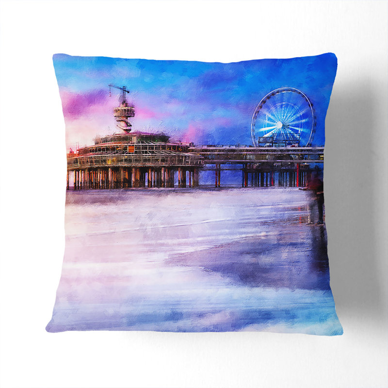 Square Cushion, 40cm H x 40cm W x 15cm D, White