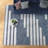 Alexio Striped Handwoven Wool/Cotton Navy Area Rug-22741576