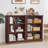 43" Tall Bookshelf,3-Tier Thick Wooden Book Shelf With Adjustable Shelves,Free Standing Farmhouse Bookcase With Open Display Storage,Floor Vintage Bookshelves For Living Room,Office-703091906-703091905