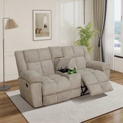 MONTERY- Corduroy 77.5" Reclining Loveseat