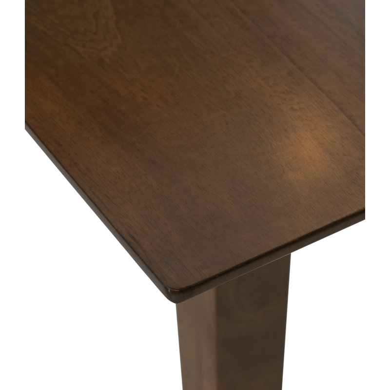 Table de salle à manger rectangulaire en bois massif l 60 po Corrine, Brun