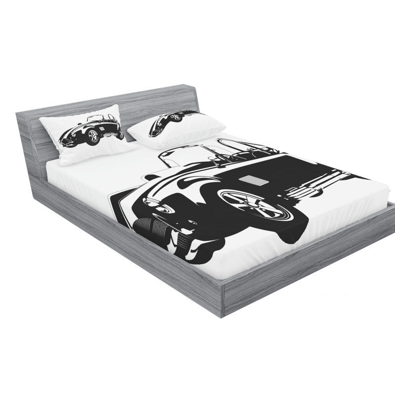 Microfiber Sheet Set, Queen Sheet Set with Fitted Sheet