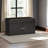 Lush 2-Door Shoe Cabinet Faux Leather Seating Bench in Dark Brown, 16.75" H X 31.03" W X 13.92" D