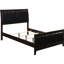 Lit double moderne avec finition en bois et cappuccino noir Charisma-178083561