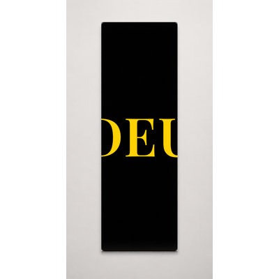 Allemagne, drapeau du monde allemand, monogramme de diamant de luxe - rouge noir jaune - art sur toile haut