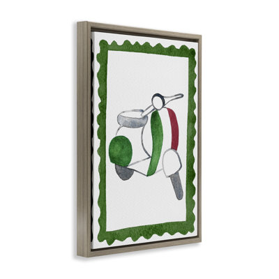 Italian Motor Scooter Floating Frame, design by Camila Juncos