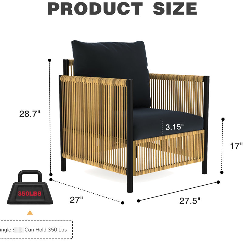 2 sièges d'extérieur avec coussins gris et table basse - 2 pièces, rangement PE