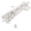 Canapé modulaire rembourré en tissu de lin avec repose-pieds Kay Crumley 4 pièces Kay-544147619-563017047