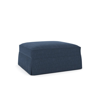 Lucia Slipcovered Ottoman by Wayfair Custom Upholstery