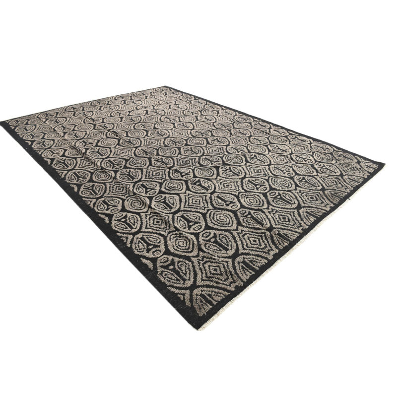 Tapis noir 9 x 12 Philip