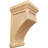 7"W x 7 1/2"D x 13"H Fluted Mission Corbel, Maple (2-Pack)-91262020-124391184