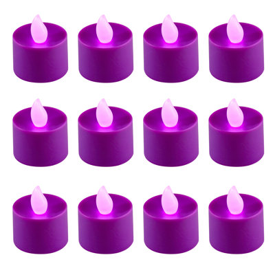 12 Piece Unscented Flameless Candle Set