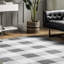 Tapis gris lavable à la machine Micheal Farmhouse-932907127