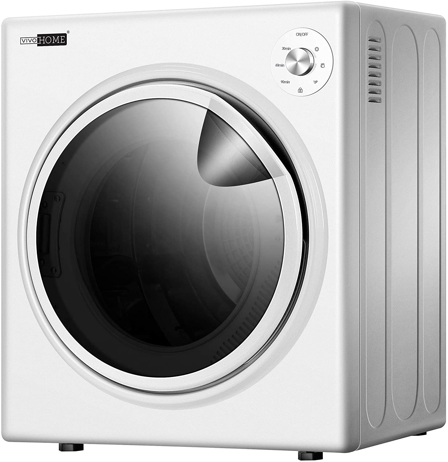 Himimi Delia 2.1 Cubic Feet cu. ft. High Efficiency Portable Washer in  White/Black with Child Safety Lock
