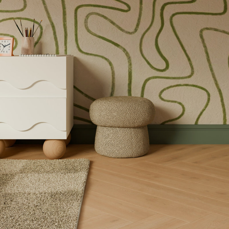 Mini Mushroom Pouf, Latte Teddy Loop, Mini