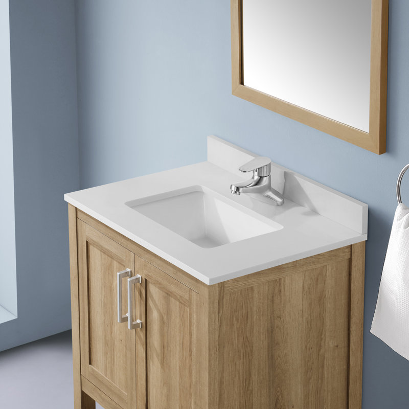 Ensemble de meuble-lavabo simple 30 po Sharol, Chêne