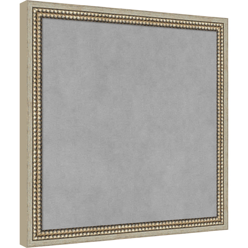 Tableau magnétique Castellan à cadre argenté, L 18 po x H 18 po, Argent Castellan
