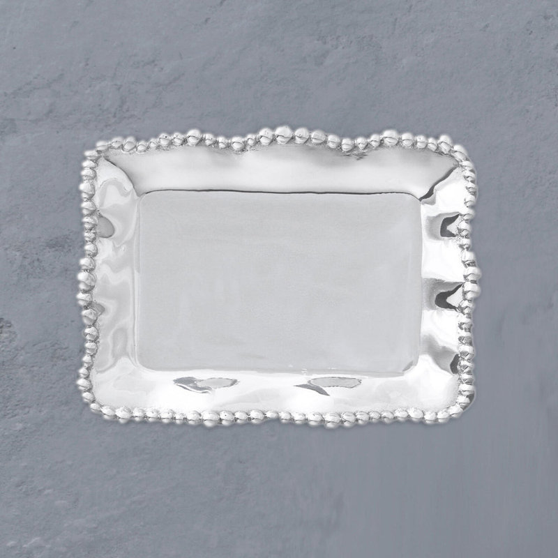 Giftables Aluminum Decorative Tray, 1" H x 7" L x 5.5" W