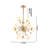 Transitional 11 Light Gold Globe Sputnik Chandelier