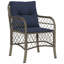  Garden Dining Set With Cushion Grey And Black Rattan Furniture Outdoor