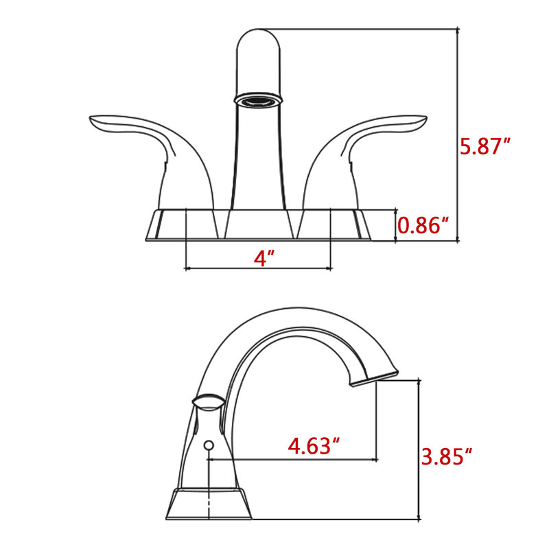 Robinet de salle de bain central avec ensemble de drain et technologie d'étanchéité