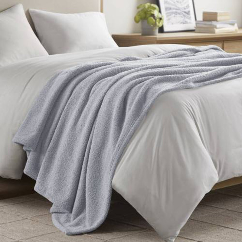 Soft & Cozy Alternative Blanket, King, Navy Blue