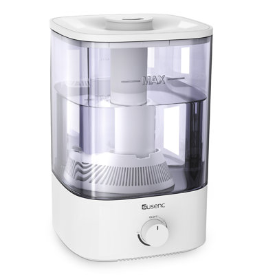 Norbi 1 Gallons Cool Mist Ultrasonic Tabletop Humidifier for 350 Cubic Feet