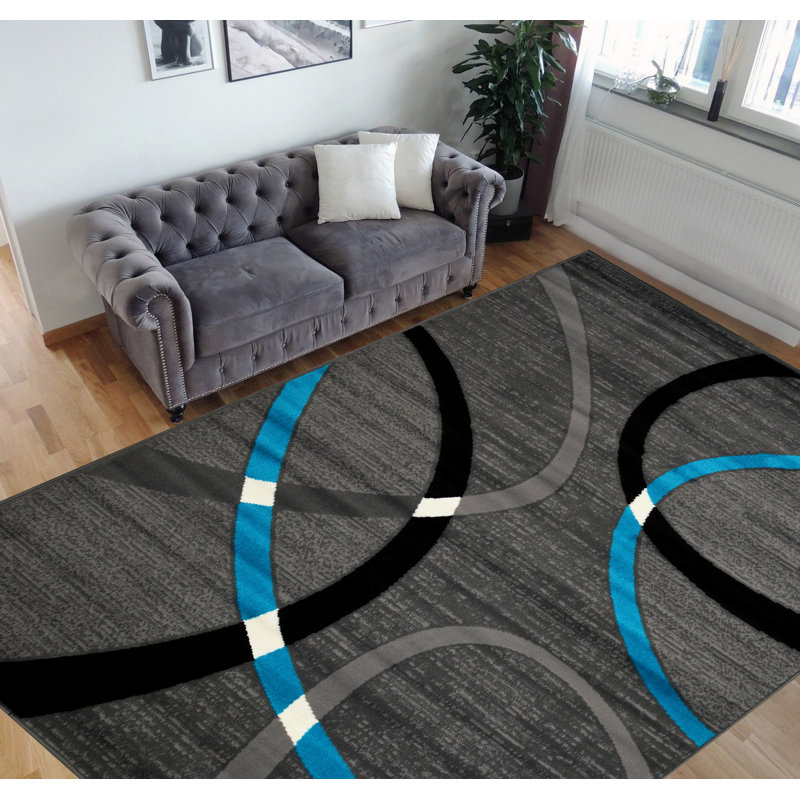 Afia Abstract Indoor Rug, Rectangle 5'2" x 7'1"