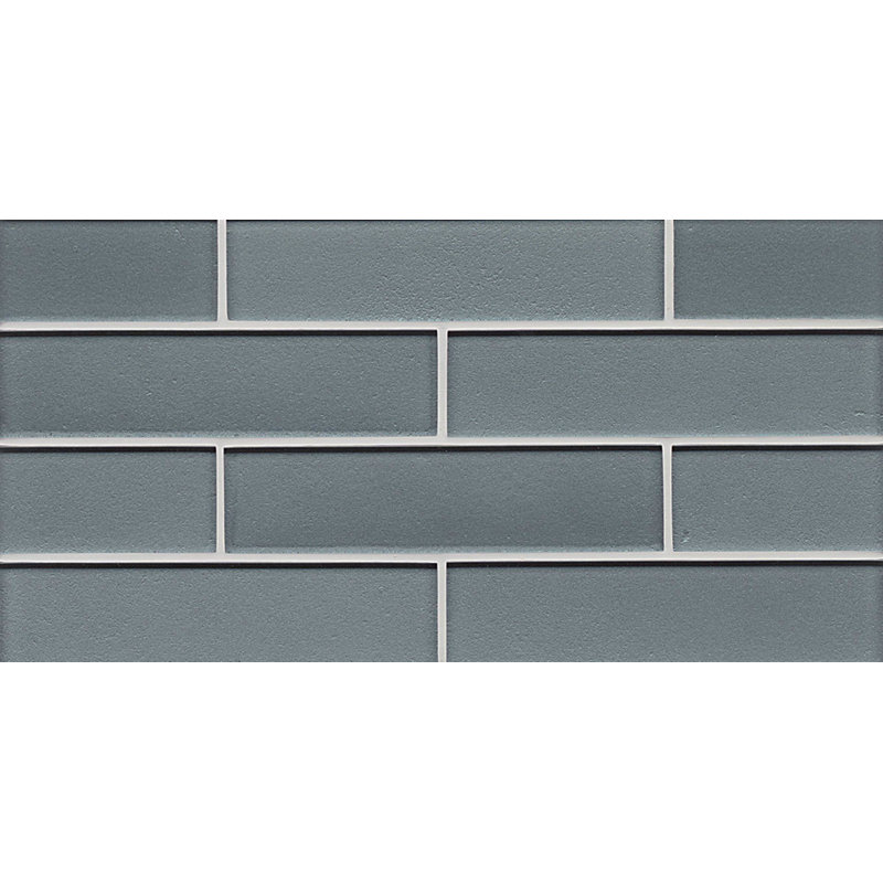 Manhattan 2" x 8" Glass Mosaic Tile, Subway 