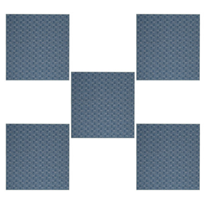 Ensemble de tapis intérieur / extérieur en polyester touffeté à la machine Ladashia