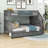 Goldean Kids Twin Over Full Bunk Bed with Drawers-805148199
