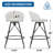 Upholstered Counter Stool With Metal Frame-2126321952-2126321953
