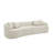 Curved Modular Sectional Sofa In Lamb's Wool Fabric, Modern Minimalist Style, Compressed (No Assembly Required), Comfy For Living Room & Bedroom-2050230561