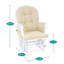 Chaise berçante avec repose-pieds, fauteuil oscillant et oscillant Hosier-818739854