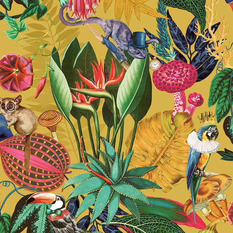 Wanneroo 10.05m x 53cm Matte Wallpaper Roll, Ochre