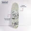 Ensemble d'art mural moderne abstrait en acrylique Skateboard par Notoriart, 3 panneaux, 8 x 32, pièces florales
