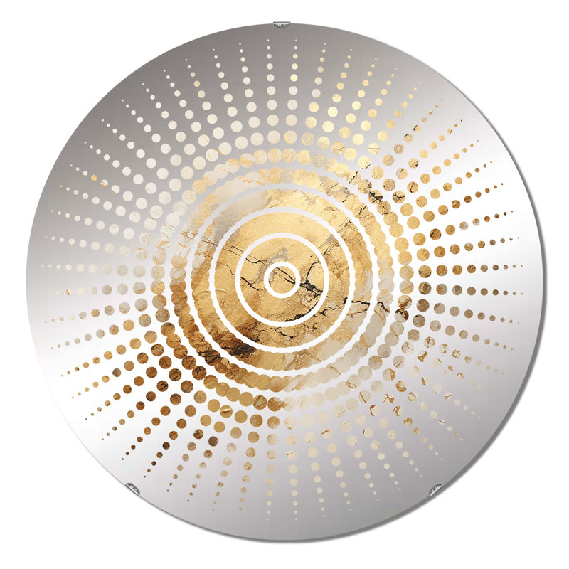 Gemmalynn - Miroir mural Sun Circles, 23,6 po x 23,6 po