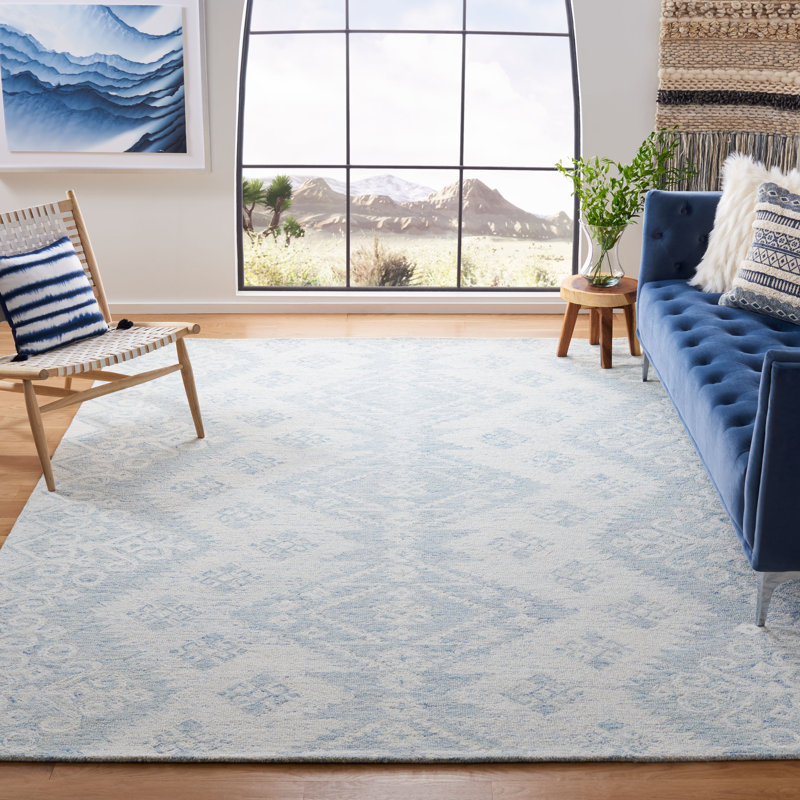 Rehoboth Hand Tufted Indian Wool Southwestern Rug, Rectangle 4' x 6'