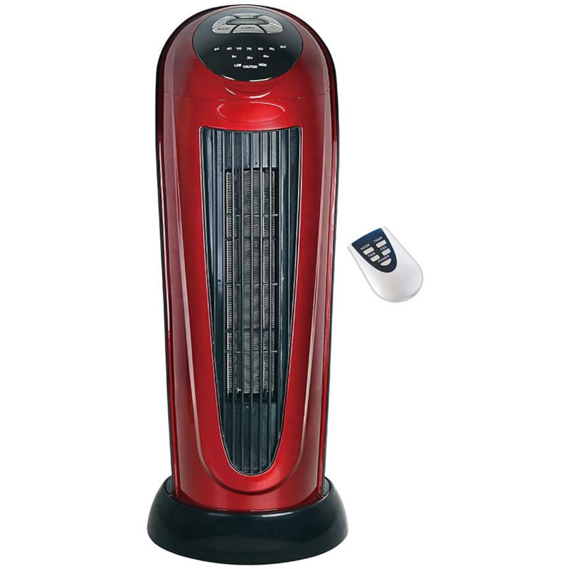 22" Oscil Tower Heater w/ Digi Temp Readout & Setting, Remote