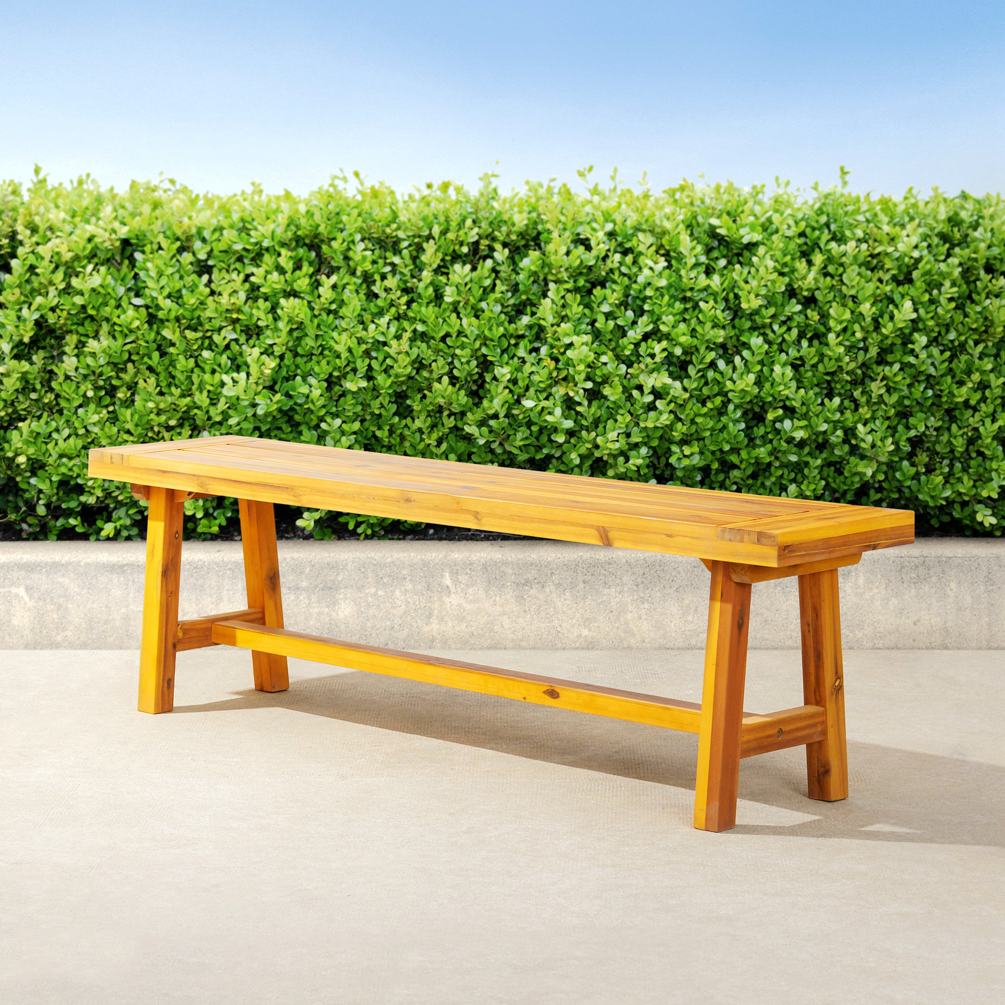 Millwood Pines Cylen Wood Outdoor Bench | Wayfair