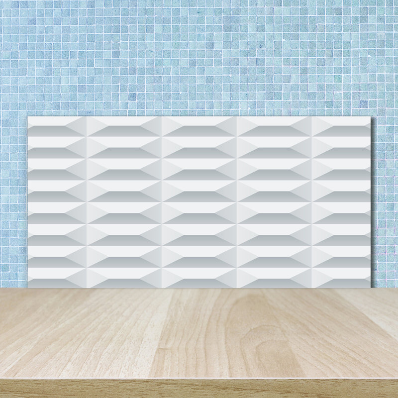 50cm W x 100cm L Glass Peel and Stick Panel