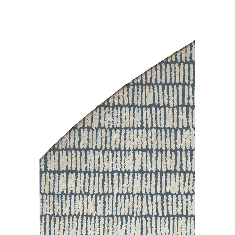 Ricky Row Non-Slip Outdoor Rug, Round 5'