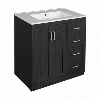 Meuble-lavabo 36 po avec lavabo en céramique