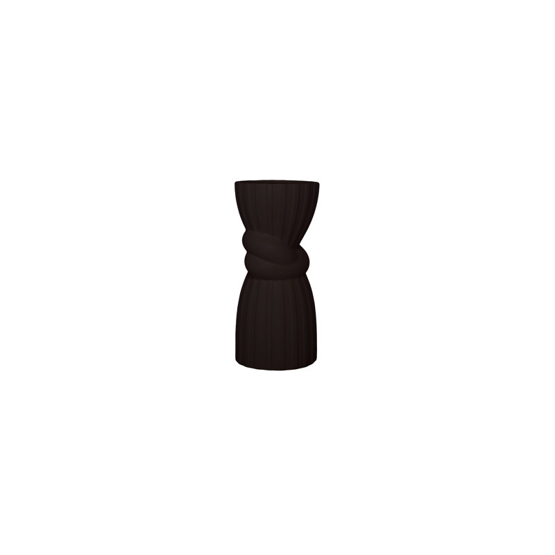 Vase en céramique noir mat