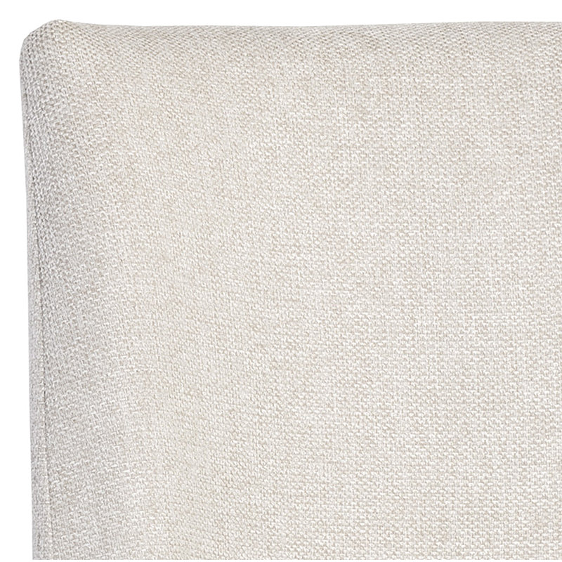 Rayla Upholstered Dining Chair, Cream Performance Basketweave