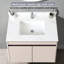 Bathroom Vanity Top 37 Inch White Sintered Stone With 4" High Backsplash And Rectangular Basin Sink 4-Inch Undermount