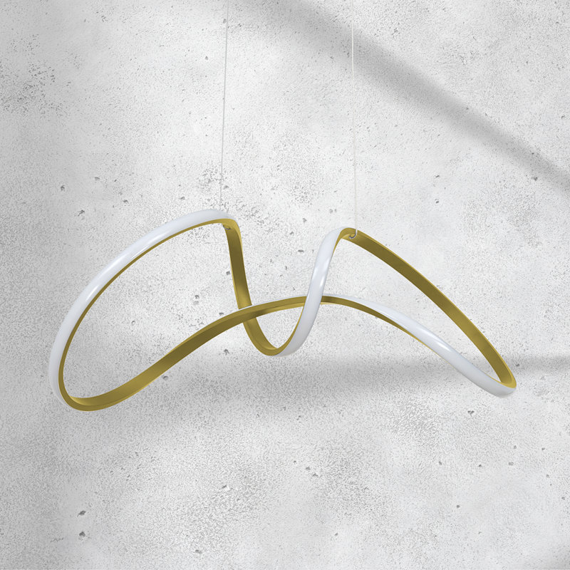 Bouchicas 1 - Light LED Geometric Pendant, Gold